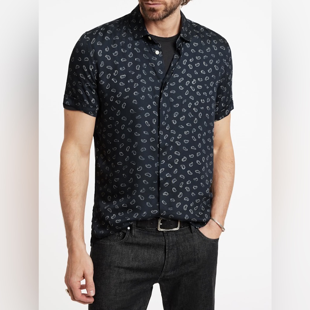 198 Nwt Brand New John Varvatos Loren Shirt Size Large 198 Nwt Brand New John Varvatos Loren Shirt Size Large
